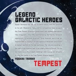 VIZ BOOKS Legend Of The Galactic Heroes Novel Volume 7 -Novels Sales 9781421585291 manga legend of the galactic heroes 7 back