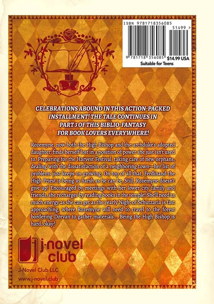 J-NOVEL CLUB Ascendance Of A Bookworm Part 3 Novel Volume 2 2 J-NOVEL CLUB Ascendance Of A Bookworm Part 3 Novel Volume 2 - Image 2