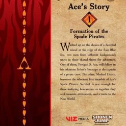 VIZ BOOKS One Piece Ace's Story Novel Volume 1 -Novels Sales 9781974713301 novel one piece aces story volume 1 back
